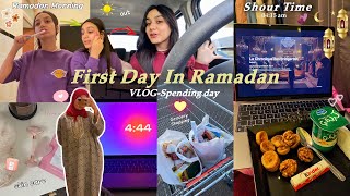 First Day In Ramadan 🌙🤍أول يوم رمضان 🌮🥰تحضيرات، unboxingالروينة مورا الفطور😪🥙 ✨ [upl. by Mahmud]