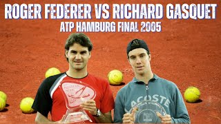 ROGER FEDERER VS RICHARD GASQUET  2005 MENS HAMBURG FINAL [upl. by Yahska]