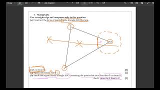 Loci And Constructions  Past Paper Practice O level  IGCSE Maths [upl. by Ahsienat]