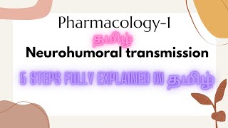 Neurohumoral transmission pharmacology 1 fully explained in tamil [upl. by Nerti]