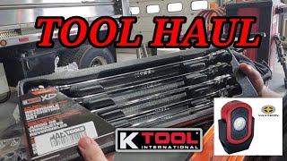 Tool Haul  KTool Ratcheting Wrenches and Maxxeon Work Light [upl. by Nameerf]