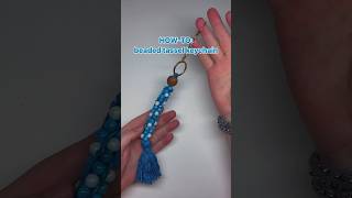 HOW TO MAKE A BEADED TASSEL KEYCHAIN✨🔑 [upl. by Okemak259]