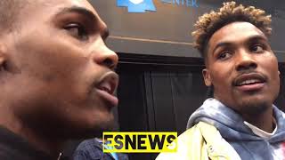 Jermell amp Jermall Charlo join YouTube  ringside with the lions [upl. by Adamik]