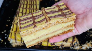 Recette de millefeuille à la crème pâtissière [upl. by Boaten]