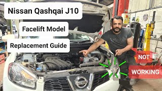 how to replace position lamp on Nissan Qashqai 2012 headlight [upl. by Natfa]