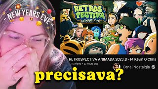 REAGINDO A RETROSPECTIVA ANIMADA 2023  CANAL NOSTALGIA  Cortes da Bel [upl. by Geneva]