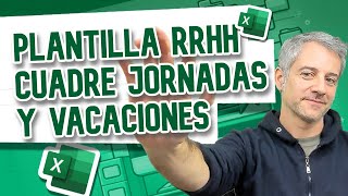 Maximiza la Productividad de RRHH Plantilla Excel para Gestionar Tiempos y Vacaciones Descarga [upl. by Nitsirk]