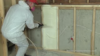 How to Install Spray Foam Insulation DIY [upl. by Oirasor605]