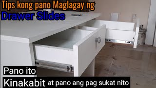 Tips kong pano Maglagay ng Drawer Slides How to install Drawer Slides Pagkabit ng Drawer Slides [upl. by Rehpotsrik644]