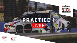 LIVE  Practice 1  Repco Bathurst 12 Hour  IGTC  Fanatec GT Australia [upl. by Ecital]