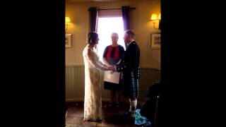 Scottish Bride Sings to Groom on Wedding Day [upl. by Yeleen]