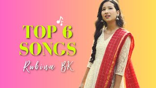 RUBINA BK  TOP 6 HINDI SONGS [upl. by Aieka]