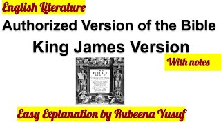 Authorized Version Of The Bible 1611  King James Version  Easy Explanation [upl. by Brande922]