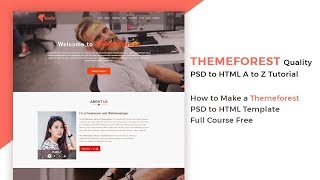 Themeforest PSD to HTML Bangla Tutorial a to z  1 [upl. by Yenahs]