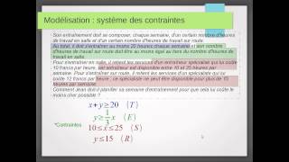 Programmation lineaire  1  modelisation [upl. by Durand]