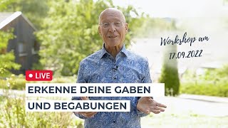 Entdecke deine Gaben und Begabungen  Workshop mit Ruediger Dahlke am 17092022 [upl. by Neenwahs629]