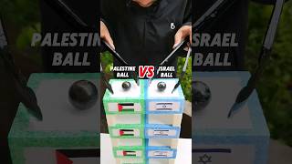 Country Ball Experiment  Palestine VS Israel  Who Won experiment countryballs asmr diy [upl. by Lebaron]