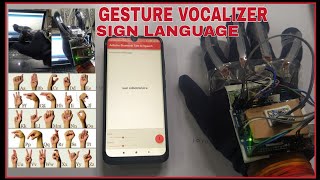 Gesture vocalizer  Sign language to speech conversation for deaf and dumb  using arduino Uno [upl. by Chill692]