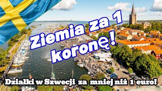 Działki budowlane w szwedzkim miasteczku nad jeziorem za mniej niż jedno euro  1€ [upl. by Zane]