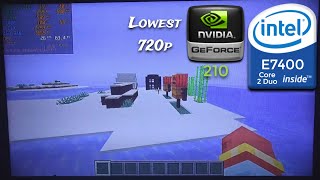 Minecraft 1206  Core 2 Duo E7400  720p Lowest [upl. by Nnek]