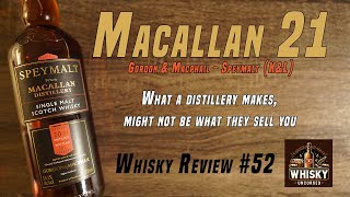 Macallan 21  Gordon amp Macphail Speymalt  KampL 2023  Incrediblevalue  Whisky Review 51 [upl. by Ahsieker]