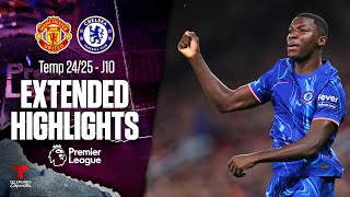 Manchester United vs Chelsea  Highlights Premier League  Jornada 10  Telemundo Deportes [upl. by Lanevuj108]