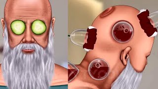 ASMR Cupping Therapy amp Head Massage on Old Man for Pain Relief  YtYodha Satisfying Video [upl. by Muhammad]