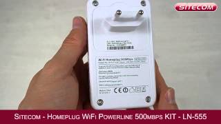 Sitecom Homeplug LN555 Internet wireless in ogni stanza tramite la rete Powerline [upl. by Floro]