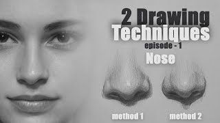 2 Drawing Technique  Nose  How to Draw Nose for Beginners sketchbookbyabhishek [upl. by Dugas187]