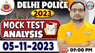 Delhi Police Constable 2023 Delhi Police 05 Nov Mock Test DP Mock Test Analysis By Ankit Sir [upl. by Cire]