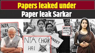 Papers leaked under Paper leak Sarkar  NEET Exam  Students Protest  Modi Govt [upl. by Maje]