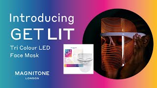 Introducing MAGNITONE Get Lit Tri Colour LED Face Mask [upl. by Esinek]