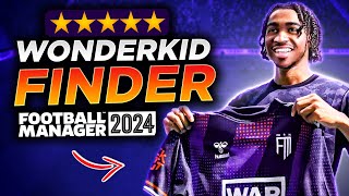 HOW TO FIND WONDERKIDS IN FM24 [upl. by Lleunamme]