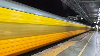 Stormy 130 kmph Trains thrashing Station Platform at Full Speed [upl. by Marlowe]