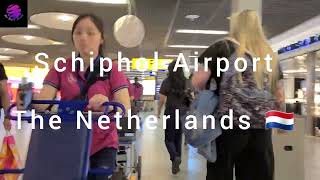 Walking Tour Schiphol Airport The Netherlands 🇳🇱 [upl. by Letsirc]