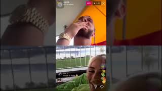 MOZZIK ft LOREDANA LIVE INSTAGRAM 31032019👡😂😂 Leofsky96 [upl. by Okiek592]