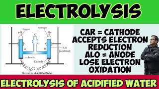 Electrolysis of Acidified water  ICSE Chemistry Class 10  sirtarunrupani [upl. by Laurette970]