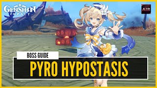 Genshin Impact  How To Solo Pyro Hypostasis Boss Guide [upl. by Carolee]