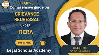 Grievance Redressal in RERA Steps you can take if you dont get Flat from Purchaser by Giris Rao [upl. by Narmak]