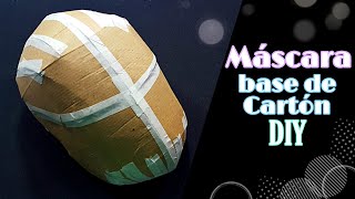 DIY Máscara Base Hecha de Cartón Plantilla Gratis para Descargar [upl. by Eem329]