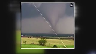 Tornado spotted near Windthorst Texas [upl. by Atinav]