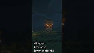 minecraft minecraftbuilding timelapse Tower on the Hill Minecraft Timelapse [upl. by Auos]