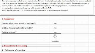 IAS 37  Provisions for onerous contracts [upl. by Atnauqahs]