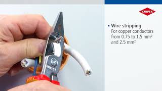 KNIPEX Pliers for Electrical Installation 13 86 200 [upl. by Aihsined]