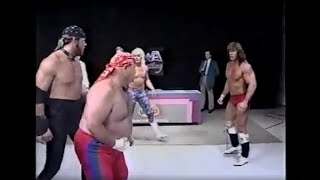 Undertaker amp Kerry Von Erich DEBUT Confrontation MAY141989 CWA Memphis [upl. by Fotina]