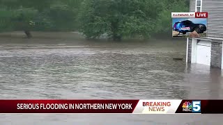 Video 430 pm update on serious flooding in Ellenburg New York 7223 [upl. by Decato546]