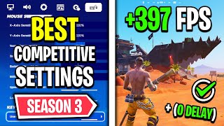 The BEST Competitive Settings in Fortnite Season 3 FPS Boost amp More [upl. by Zeugirdor118]