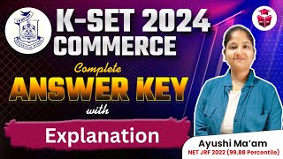 Paper 1 KEY ANSWERS  KSET 2023 [upl. by Akzseinga]