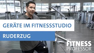 Geräte im Fitnesstudio  Ruderzug [upl. by Caresa]