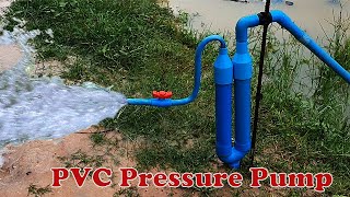 He make PVC Pressure Pump auto freeenergy waterpump [upl. by Ecadnarb467]